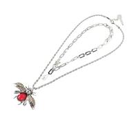 minkissy Collar con Colgante de Abeja Vintage para Mujer Diseño Capas Bisutería Retro de Aleación de Zinc Regalo Único Inspirado la Naturaleza