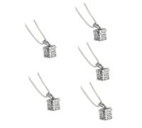 minkissy Collar Mujer 5 Piezas Joyería De Cremación Collar Urnas para Cenizas De Perros Joyas De Cremación para Cenizas Urna De Perro Recuerdo De Cenizas Aleación Mascota Accesorios