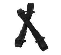 minkissy Conector Para Cochecito Gemelar Para Bebés Doble, Accesorios Ligeros De Aluminio, Diseño Flexible Para Uso Exteriores, Adecuado Para Padres De Gemelos, Paquete De 2 Piezas Negras