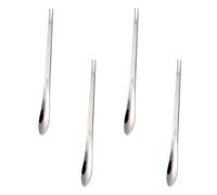 minkissy Conjunto de 4 Herramientas para Mariscos de Acero Inoxidable Plata, Cómodas de Manejar y Fáciles de Limpiar, Ideales para Comer Cangrejos y Langostas