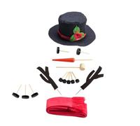 minkissy Conjunto de Disfraz de Muñeco para Decorar Material de Bricolaje para Muñecos de Navideños Accesorios DIY para Hacer