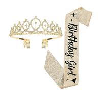 minkissy Conjunto De Faja Y De Cumpleaños Único Cinturón De Ceremonia Correa De Hombro Para Cumpleaños Accesorio Fotográfico Para Decoración De Niñas