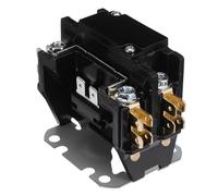 minkissy Contactor del Aire Acondicionado 1p 30a 24v para Compresor de Condensador Hvac, Contactor de Refrigeración Eléctrico Bobina para Sistemas Industriales y Reparación