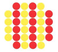 minkissy Contadores para Matemáticas Redondos de Espuma EVA 200 Piezas Bicolor Rojo y Amarillo Fichas de Conteo para Actividades el Aula Herramientas Educativas para Aprendizaje