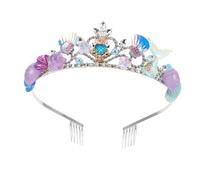 minkissy Coroa de para Niñas y Mujeres Diadema de y Diseño de Accesorios Temáticos Oceánicos Cómodo para de Cumpleaños de