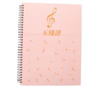 minkissy Cuaderno de Partituras A4 80 Hojas Papel Pautado en Blanco 2mm Distancia para Práctica Musical Piano y Guitarra Adecuado para Principiantes Uso Educativo y Composición