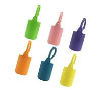 minkissy Cubierta Protectora De Silicona para Aceite Esencial 6 Colores Funda De Mango Flexible 15ml Portabotellas
