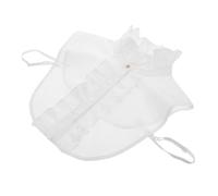 minkissy Cuello Falso De Media Camisa, Ajustable, Con Volantes Desmontables, Decorativo, Accesorio De Capas Para Ropa De Oficina Y Looks Casuales.