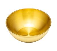 minkissy Cuenco de Agua Tibetano de Latón Dorado Resistente para Ofrendas Budistas Diseño Elegante, Adecuado para Colocar Frente al Templo y Almacenar Alimentos