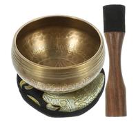 minkissy Cuenco de Sonido para Meditación Yoga y Terapia Cuenco Tibetano de Golpeteo Manual para Yoga