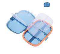 minkissy De De Una Semana Organizador Diario De Medicinales Organizador Porta Maletín De Medicina Portátil Contenedor De Tabletas El Plastico Sky-blue