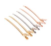 minkissy de Metal para Mujer de Peluquería para El Pelo para Rastas de Cocodrilo para Lazos para El Pelo Uso en Peluquería