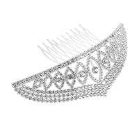 minkissy de Novia de Cristal para Mujeres y Niñas Diadema Princesa Accesorios para Cabello de Novia Headdress Elegante para Bodas y Fiestas para Fotografía Especiales