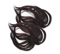 minkissy De Peluca Para Mujeres Postizo De Cabello Recto Para La Superior De La Cabeza Complemento De Cabello Sintético Color Oscuro