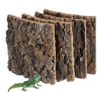 minkissy Decorativo para Terrario de Reptiles de Corcho Natural Marrón, 4 Piezas Resistentes y Seguras de Acuarios Hogar