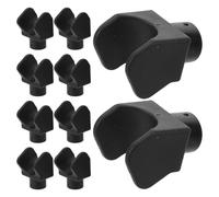 minkissy Deslizadores de Reposapiés Desmontables para Silla de Ruedas, Bloque Guía en Forma de U de Plástico Resistente, 10 Unidades para Accesorios y Repuestos de Movilidad en Salud