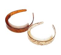 minkissy Diadema Antideslizante Ancha Peine para Mujer 2 Piezas Accesorios de Cabello para Lavarse la Cara Ejercicio y