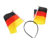 minkissy Diadema Bandera de Alemania para Fiesta y Fútbol, Accesorio Patriótico Ajustable, Ligera y Cómoda, Adecuado para Eventos Deportivos y Carnavales, Adornos de Alemania, Tocado