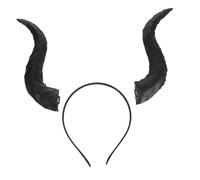 minkissy Diadema con Cuernos Desmontables de Oveja Elástico Accesorio y Cómodo para Halloween Cosplay Gótico y Fiestas de Disfraces