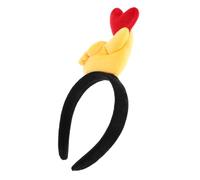 minkissy Diadema Con Gesto De Corazón Diademas De Corazón Cabeza Del Corazón Del Día De San Valentín Tocado De Cupido De Cupido De Fiesta De Cumpleaños Felpa Beige