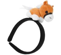 minkissy Diadema de dibujos animados del año del caballo accesorios para el cabello cosplay de caballo cosplay decoración de pelo banda de cabello