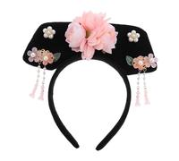 minkissy Diadema De Disfraz De Princesa China Estilo Antiguo Aro De Pelo De Princesa Tradicional Tocado Hanfu De La Dinastía Qing Tocado De Cosplay