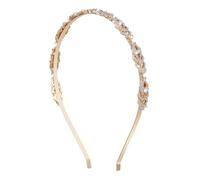 minkissy diadema de fiesta coletero Venda Brillar novia señoras diademas finas diadema nupcial aros de pelo de mujer diadema decorativa decoración nupcial del pelo aleación Dorado