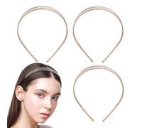 minkissy Diadema De Metal Elegante Conjunto De Diadema De Alambre De Varias Capas Fina Y Cómoda Para Accesorios Para El Cabello De Mujer