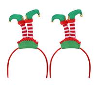 minkissy Diadema De Navidad Aros Para El Cabello 2 Unidades Artesanía Exquisita Ideal Para Carnavales y Fiestas
