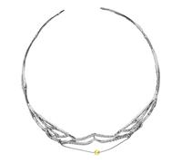 minkissy Diadema para Mujer Diadema Nupcial Tocado para Boda Diadema de Moda Bañada en Plata