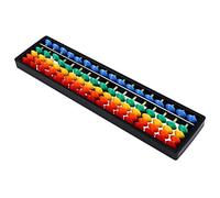 minkissy Educativo de Plástico para 17 Niveles 5 Bolas Herramienta de Cálculo Mental para Matemáticas Juguete de Aprendizaje para Niños