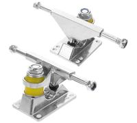 minkissy Ejes de Patineta de Aleación de Aluminio Plata 1 Par para Longboard y Tabla de Pescar con Diseño Multifuncional y Accesorios para Tablas de Surf