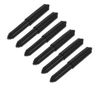 minkissy Ejes Retráctiles para Cajas de Pañuelos 6 Piezas, Varillas Porta Papel de Plástico Negro para Hoteles, Accesorios para Rollos de Papel Higiénico, Repuestos Prácticos para Baño