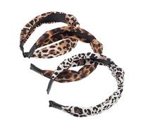 minkissy Elegante Diadema De Leopardo Para El Pelo Juego De 3 Piezas Cómoda Y Resistente Ideal Para Uso Diario Y Ocasiones Especiales.
