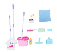 minkissy Escoba y Recogedor para Kit de Juguete Educativo para la Coordinación y Habilidades Color Rosa