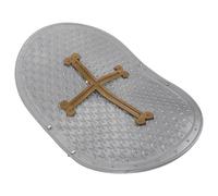 minkissy Escudo de Armadura Infantil Juguete Escudo de plástico para Verdadero Escudo pequeño Escudo portátil Escudo Falso Escudo de plastico Jugar Escudo el plastico Gris