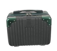 minkissy Estuche cosmético Neceser Maquillaje Makeup Bag maletín de Maquillaje Estuche de Almacenamiento de Mano mosquetón Auto Maleta de Almacenamiento Maleta de Viaje Material abs Green