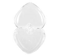 minkissy Estuche de Maquillaje en Forma de Corazón Bandeja Transparente para Polvos Sueltos y Colorete, Fácil de Transportar y Almacenar, Material As Resistente