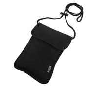minkissy Estuche Protector Multifuncional para Pasaporte y Documentos, Organizador de Viaje Compacto para Cuello en Negro, Resistente al Agua para Hombres y Mujeres Viajeras