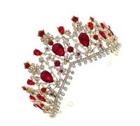 minkissy Exquisita Nupcial de Cristal de Aleación Plateada Diadema de Moda para Bodas Bailes de Graduación Y Compromisos