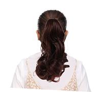 minkissy Extensiones De De Caballo Con Clip Peluca Sintética Extensiones De Cabello Ondulado Para Mujeres Apariencia Natural Uso Diario Y Ocasiones Especiales