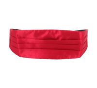 minkissy Faja De Esmoquin Roja Cinturón Formal Ajustable Para Bodas - Accesorio De Esmoquin De Satén Para Hombre - Faja De Satén Dressup