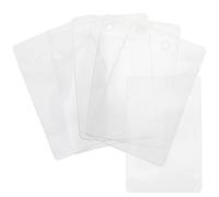 minkissy Fundas para Etiquetas de Envío Pvc Transparentes 5x8 Cm 100 Unidades, Bolsillos Prácticos Reutilizables para Tarjetas y Tarjeteros de Tienda, Resistentes para Etiquetas Adhesivas