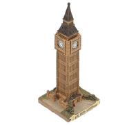 minkissy Gran Estatua de Resina Big Ben Modelo Grande para Decoración de Oficina y Hogar, Adorno Delicado y Decorativo para Escritorio, Escultura Arquitectónica Vintage de Londres