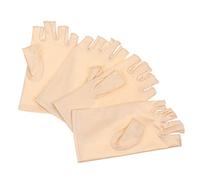 minkissy Guantes De Ciclismo Transpirables De Medio Dedo Protección Solar Anti-UV De Hielo Seda para Conducción Al Aire Libre 2 Pares