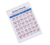 minkissy Guía de Acordes para Guitarra Eléctrica en Papel Resistente y Portátil, Adecuado para Principiantes y Estudiantes Que Aprenden a Tocar la Guitarra