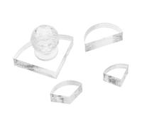minkissy Herramienta de Prensado para Sombras de Ojos 4 Piezas con Discos Redondos de 26 Mm y 59 Mm, Accesorio Portátil para Reparación y Sellos de Cejas, Adecuado para Maquillaje
