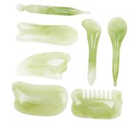 minkissy Herramientas De Masaje Gua Sha 7pcs Tablero De Raspado Herramienta De Raspado Corporal Kit De Belleza