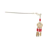 minkissy Horquilla Linterna Vintage con Borlas Palillo Metálico para Moños Accesorio Chino para Mujer para Bodas y Fiestas