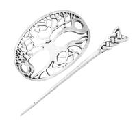 minkissy Horquilla Vikinga Brazalete Para El Pelo Jaula Para Moño Soporte Para Moño De Pelo Clip Deslizante Para El Cabello Pasadores Para El Cabello Retro Pinza Para El Cabello Chino